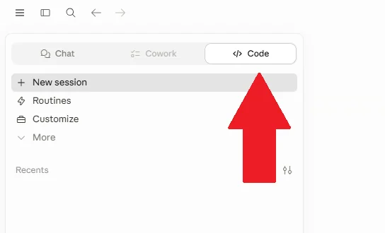 Claude Desktop-App: Reiter Code aktivieren
